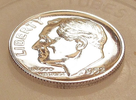1952 Superb Gem Proof Dime EYE CANDY 90% Silver Outstanding Mint Luster  #624 ~6 Cover