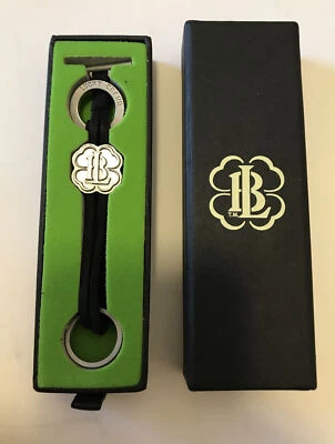 Pulsera de cuerda de cuero LUCKY BRAND con dije de trébol tono plata nueva en caja (F) Foto 1 de 4