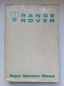 Range Rover First Generation Repair Operation Manual - Imagen 1 de 12