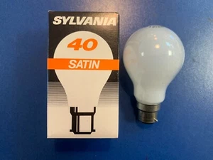 Lampadina SYLVANIA satinata B22d lampada 40W 230V baionetta opaca dimmerabile - Foto 1 di 7