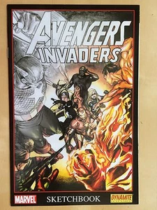 Marvel Avengers Invaders Comic Book Sketchbook Dynamite Entertainment CIVIL WAR - Picture 1 of 3