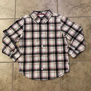 Gymboree Royal Red Holiday Button Up Oxford Shirt - Picture 1 of 2