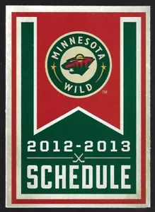 ¡Horario de hockey Minnesota Wild NHL 2012-13 REVISADO!!! AT&T - Imagen 1 de 2