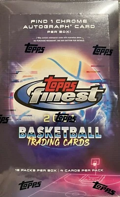 2021 Topps Finest Basketball Hobby Box ONLINE EXCLUSIVE NEW SEALED - Image 1 of 4