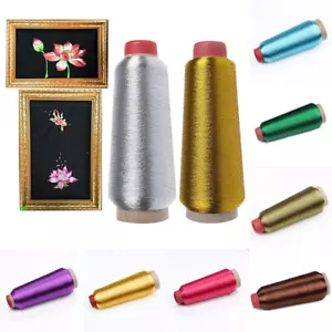 Metallic Embroidery Machine Threads Cross Stitch Sewing Threads Yarn Woven DIY - Picture 1 of 24