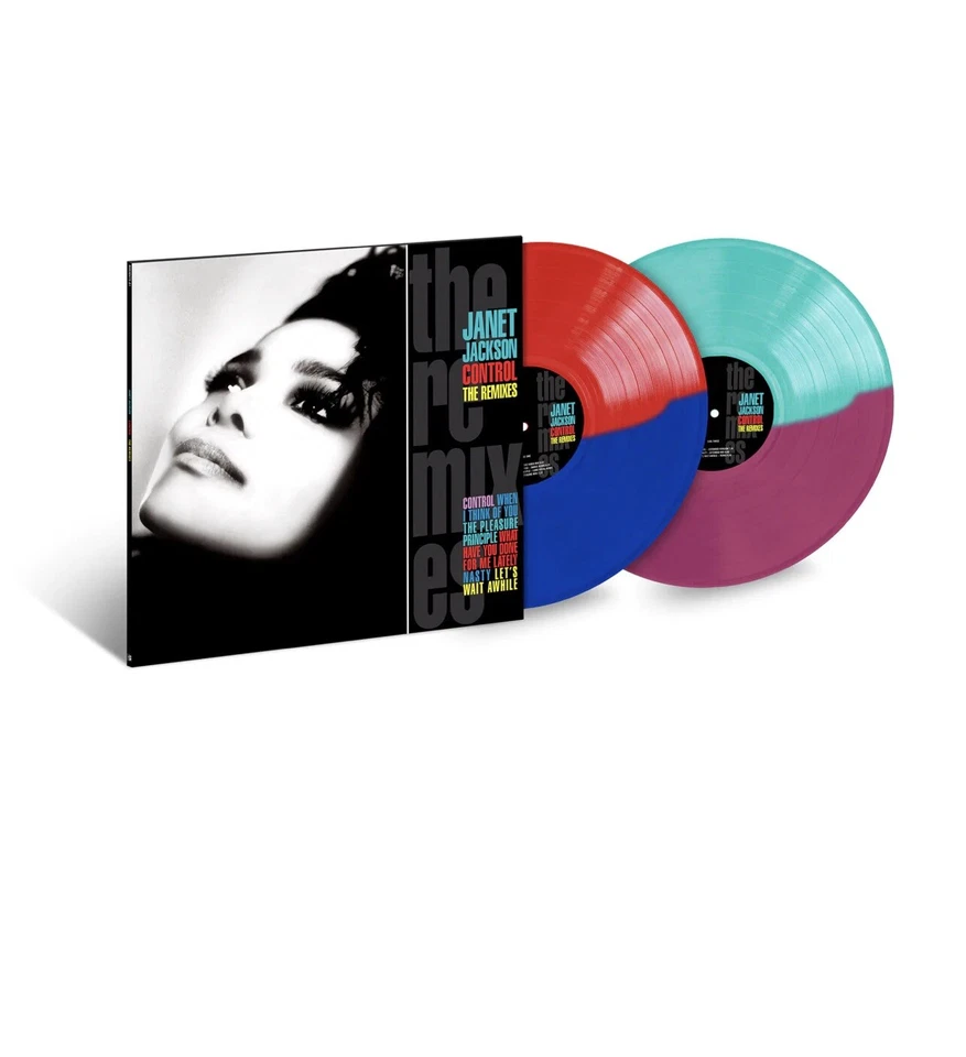 Janet Jackson Control The Remixes 2 LP Limited Colored Vinyl New Sealed - Image 1 of 1