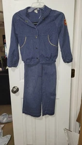 Vintage Rare 1970s Youth Size 8 Texas Ranger Costume Blue, Polyester Blend - Picture 1 of 13