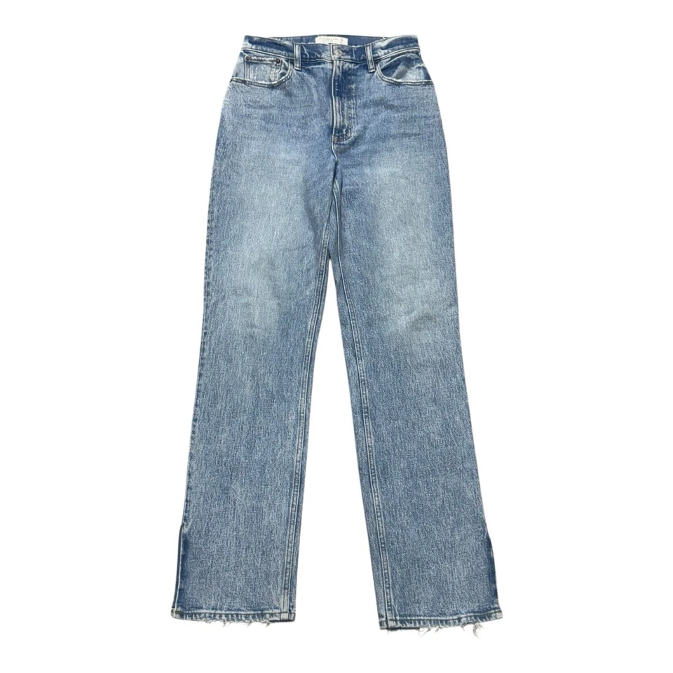 Abercrombie & Fitch Curve Love 90s Straight Ultra High Rise Jeans Womens 26/2R - Image 1 of 4