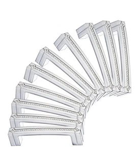 LANC 10er-Pack 6,3 Zoll (160 mm) Chrom Kristall Schrankgriffe modern glänzend Glitzer Griff - Bild 1 von 5
