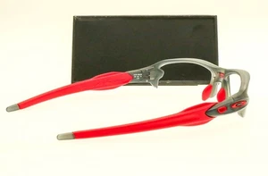 OAKLEY FLAK 2.0 XL 00918 Frame Only Matte Grey Smoke Red Accents and Icons - Picture 1 of 5