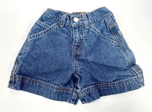 Vintage Kids Levi Red Tab Denim Shorts Size 7 Slim - Picture 1 of 8