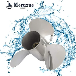 10 1/4 x 12 Stainless Outboard Boat Propeller For Suzuki DT/DF20-30HP 10 Spline - Picture 1 of 5