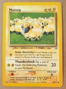 Mareep | 65/111 Common | Neo Genesis Unlimited WOTC | Moderately Played - Picture 1 of 2