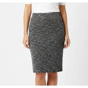 Forever 21 Gray Heathered Pencil Skirt Medium  - Picture 1 of 8