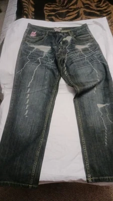 JEANS MISKEEN Y2K Vintage Aligeramiento Talla 36 HOMBRE Foto 1 de 4