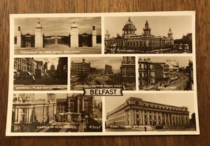 RPPC Multi View Postkarte Belfast, Irland. Postkarte (WP2) - Bild 1 von 2