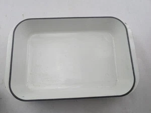 Le Creuset #40 weiß Bräter Auflaufform Gusseisen Emaille Made in France - Bild 1 von 7