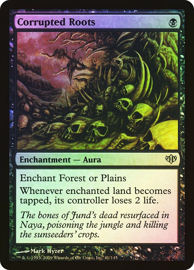 MTG FOIL Corrupted Roots  - Conflux #041 - Image 1 of 1