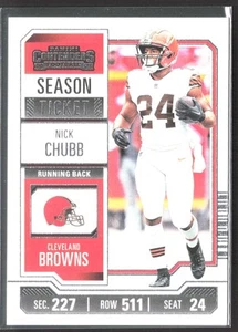 2023 Panini Contenders Nick Chubb #26 Season Ticket Retail Browns - Picture 1 of 2
