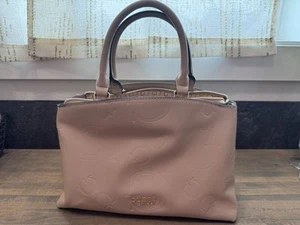 Guess Women’s Medium Tan Signature  Faux Leather/Cotton Purse  - Picture 1 of 7