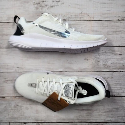 Sz 11 WMNS (M 9.5) NIKE Flex Experience RN 12 PRM White Silver FZ2114-100 NoLid - Image 1 of 4