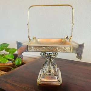 SELTENES 1870er antikes Servierstück Wilcox Silver Plate Co. Vierfachteller Nr. 882 - Bild 1 von 13