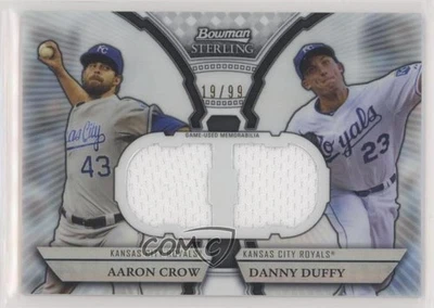 2011 Bowman Sterling Refractor /99 Aaron Crow Danny Duffy #DRB-CD Rookie RC - Image 1 of 2