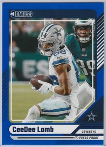 2024 Donruss Dallas Cowboys CeeDee Lamb #45 - Blue Press - Bild 1 von 1