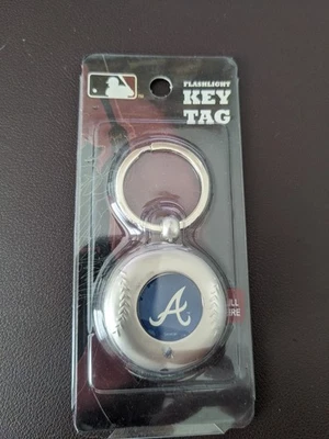 Atlanta Braves Flashlight Key Tag - New Unopened Package - MLB Licensed Gear - Image 1 of 2