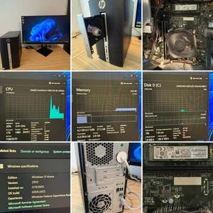 HP Pavilion 570-p023w Desktop PC i5-7400 3Ghz 32GB RAM 512GB NVMe Windows 11 - Afbeelding 1 van 15