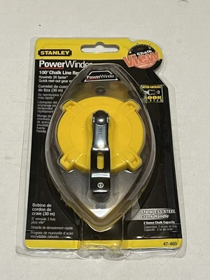Nuevo CARRETE STANLEY TOOLS 47-460 LÍNEA DE TIZA 100 pies de largo Foto 1 de 2