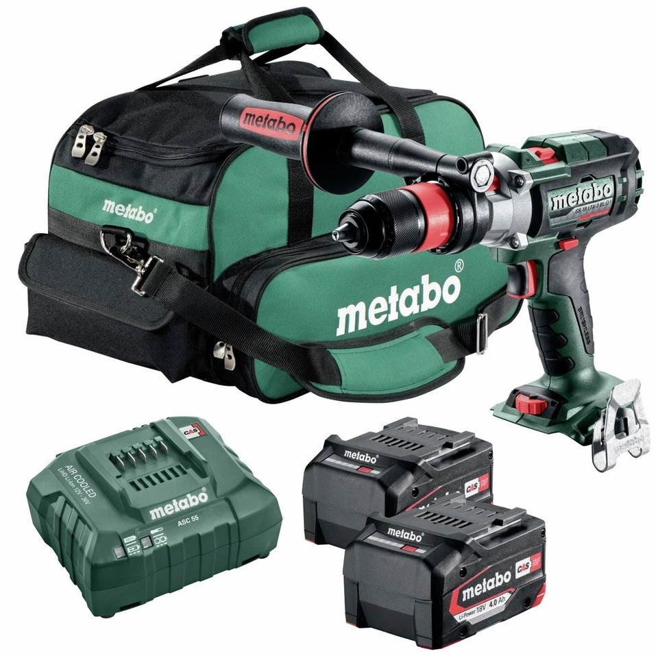 Metabo US603185520 SB 18 LTX-3 BL Q I 18V BL Cordless Hammer Drill (4 Ah)