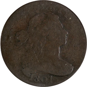 1807 Large Cent 'Large Fraction' ANACS F12 Details - Picture 1 of 4