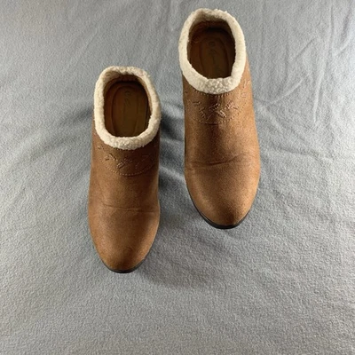 Botines zueco de cuña GLORIA VANDERBILT GV Essie micro gamuza para mujer talla US 8M Foto 1 de 4