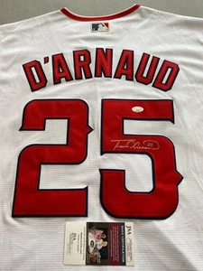 LOS ANGELES ANGELS- TRAVIS D'ARNAUD AUTOGRAPH #25 NIKE JERSEY JSA CD81297 - Picture 1 of 5