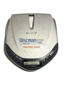 Sony D-E305 Discman Portable CD Player Silver Tested Working Used Form Japan - Picture 1 of 24