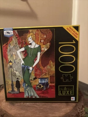 Art Deco/Big Ben Luxe 1000 piezas Póster Puzzle Una noche en la ciudad incluido Foto 1 de 4