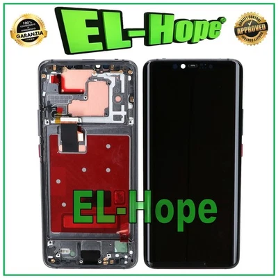 DISPLAY LCD OLED + FRAME PER HUAWEI MATE 20 PRO LYA-L09 LYA-L29 TOUCH VETRO NERO - Immagine 1 di 3