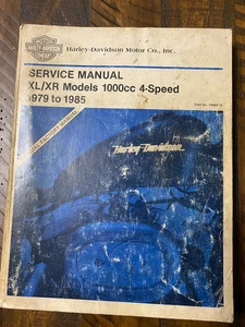 Harley-Davidson Manual de Servicio XL/XR Modelos 1000cc 4 Velocidades 1979-1985 - Imagen 1 de 7