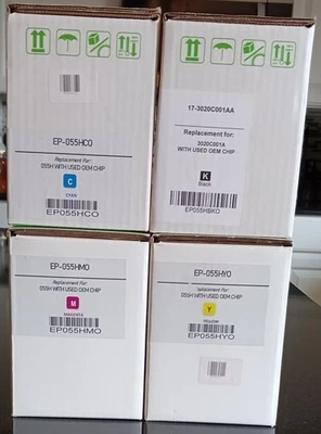 055H Compatible Toner SET HY 3017 3018 3019 3020C001 Canon NEW - Image 1 of 4