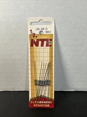 NTE Flameproof Resistor 130k Ohm 2%. 1/2W HW413 - Image 1 of 3