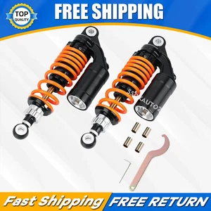 Pair of 11' 280mm&Rear Air Shock Absorber Suspension ATV Motorcycle Universal - Picture 1 of 6