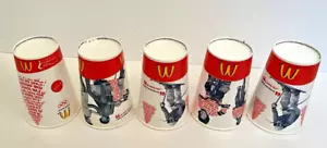 LOTTO DI 5 TAZZE DI CARTA CERA MCDONALDS OLYMPIC SUPPORTER PROUD PARTNER STAMPA 2005 - Foto 1 di 15