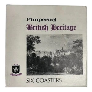 Pimpernel British Heritage Set Of 6 Coasters w Original Box VGC - Picture 1 of 11
