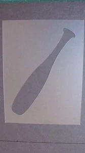Made in USA STENCIL Baseball Bat Airbrush Durable Mylar Reusable L195-#34 - Picture 1 of 1