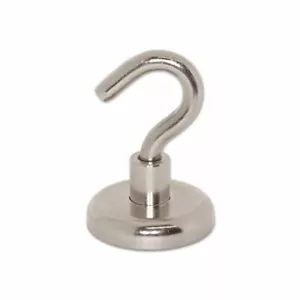 10x Super Magnetic Hooks 20mm 9kg | Rare Earth Hook Magnets Hang Christmas Light - Picture 1 of 2