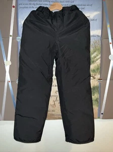 THE CHILDREN'S PLACE Youth Size 12 Snow Ski Pants Black Fleece Lined - Picture 1 of 6