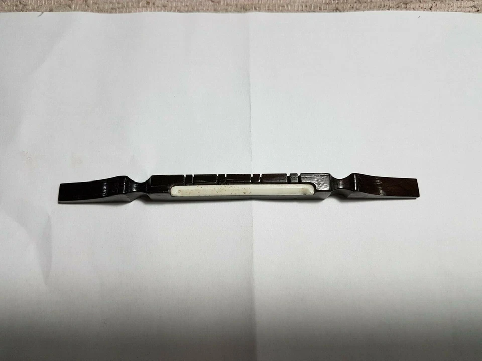 Mandolin bridge  of rosewood - Image 1 of 3
