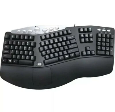 Adesso Tru-Form Media 208 Media Contoured 105-Key Ergonomic Keyboard - Image 1 of 4