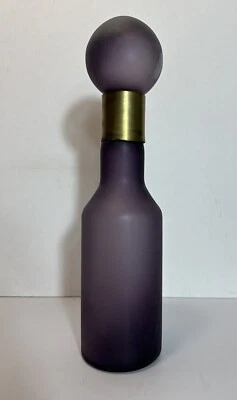 Botella boticario decoración bidón Z Gallerie Cleo púrpura y dorado Foto 1 de 4